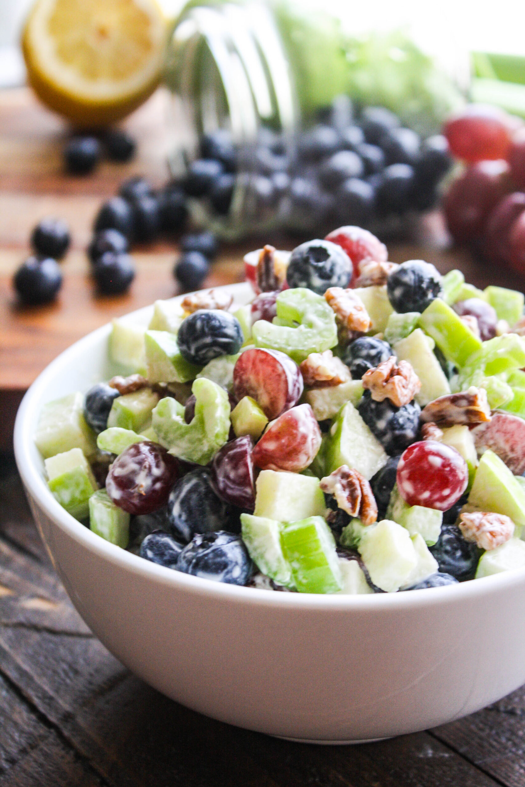 Waldorf salad is a bowl full of crunchy goodness!