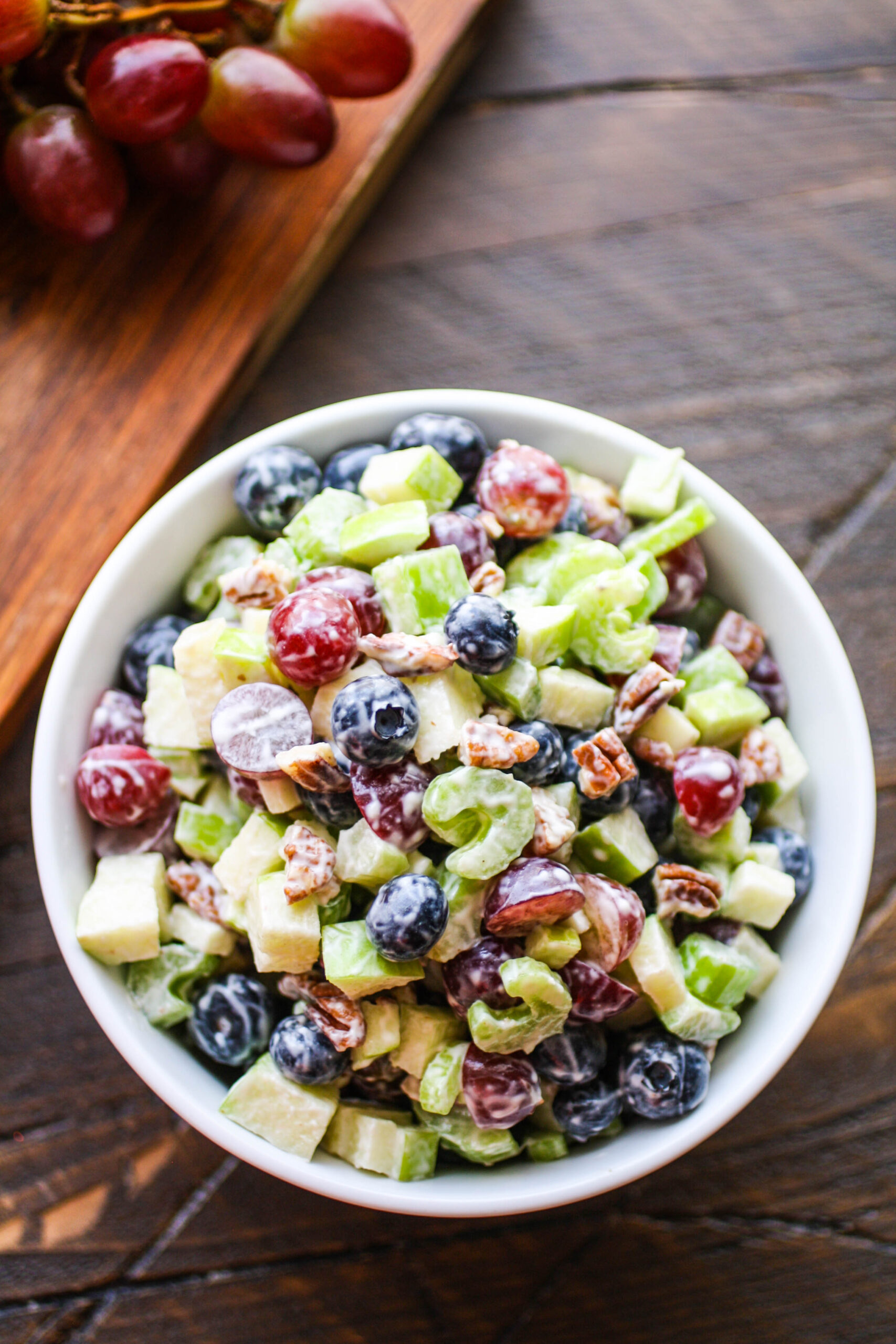 Waldorf salad is a classic for a reason. The crunch and flavor of a Waldorf salad never go out of style!