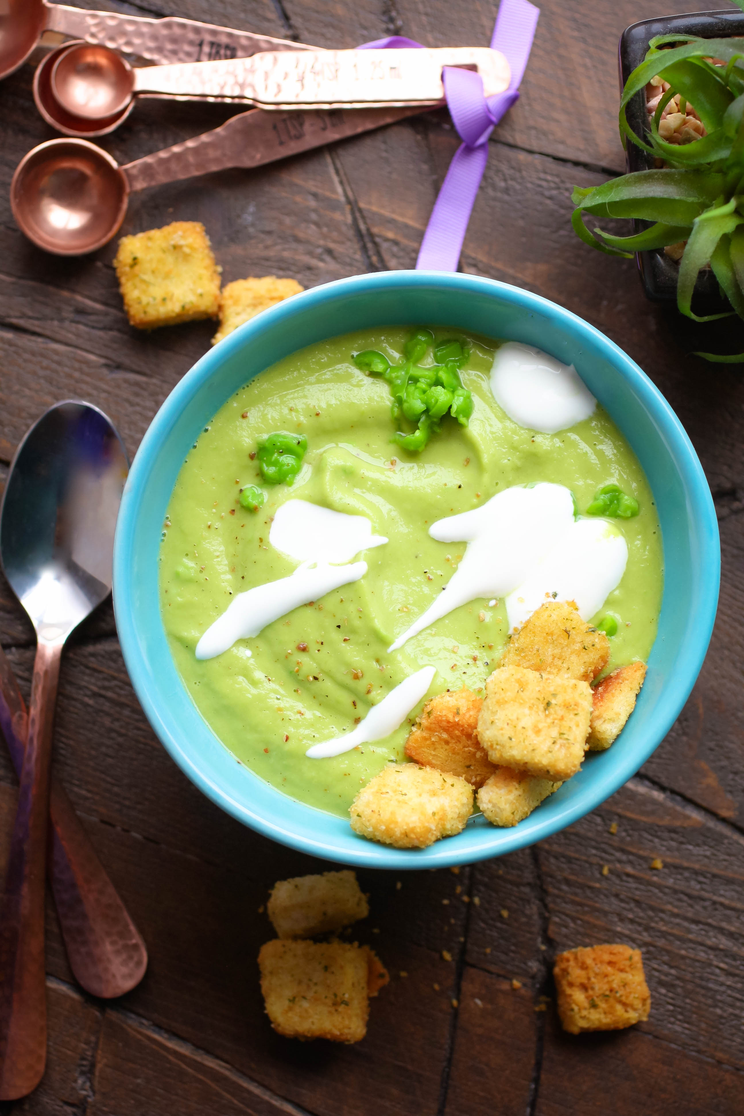Warm Avocado and Pea Soup is like springtime in a bowl! You'll love Warm Avocado and Pea Soup for your next meal.