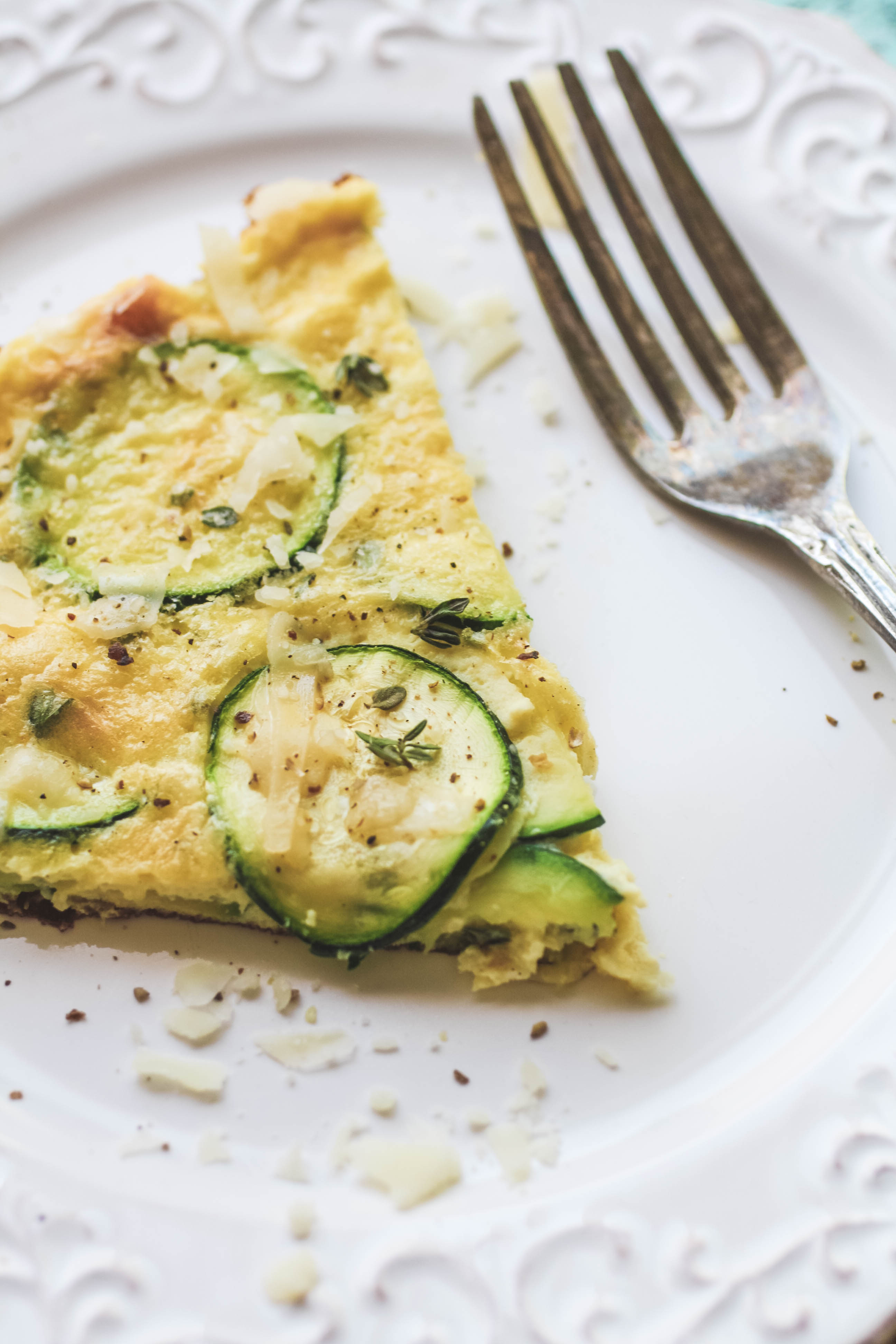 Zucchini-thyme frittata for two is a delicious dish for breakfast. Zucchini-thyme frittata for two is so easy to make for any meal.