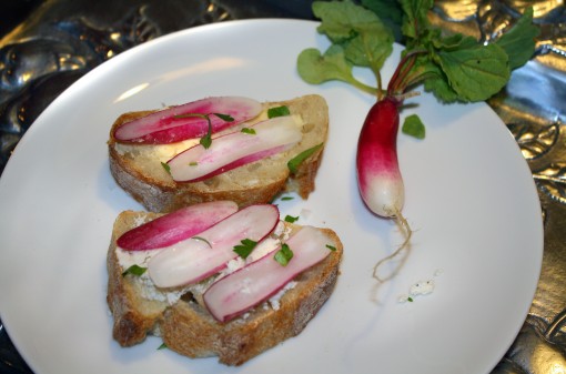 Retouched breakfast radishes