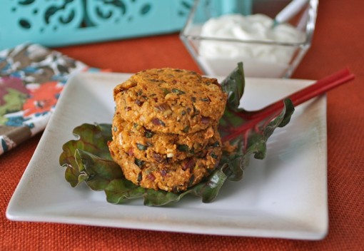 Chickpea-Quinoa Burgers with Sun Dried Tomatoes