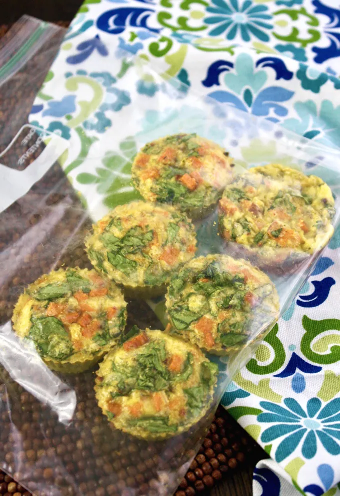 Curried Sweet Potato-Spinach Egg Muffin Cups are fun to make and serve! Perfect as a grab-and-go dish!