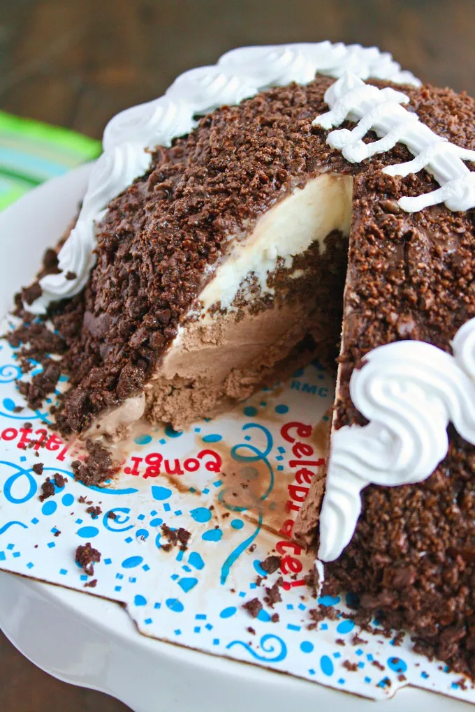 Try a Carvel Game Ball Ice Cream Cake for your next football watch party!
