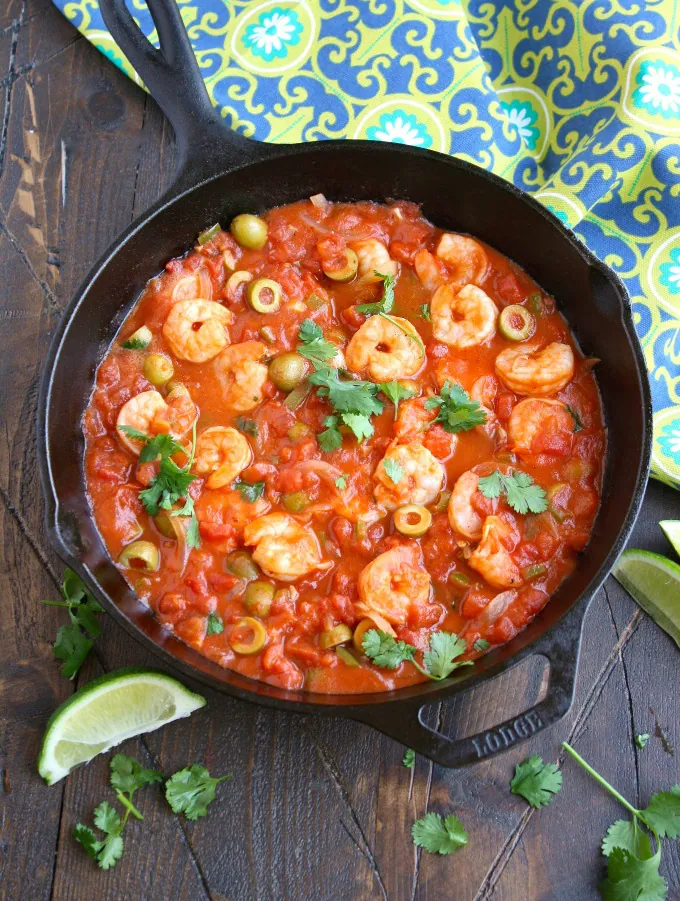 Easily one of my favorite meals, I think you'll love Shrimp Veracruz, too!