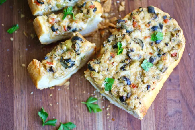 Easy Cheesy Olive Bread is an easy-to-make appetizer or snack, perfect for any gathering!