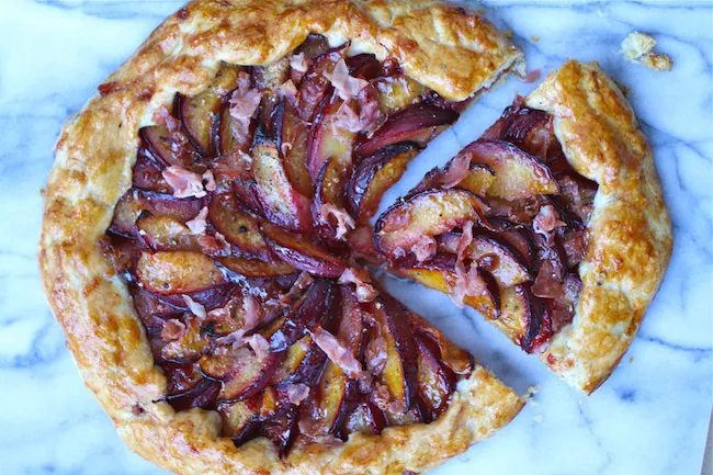 Plums for a sweet and savory galette