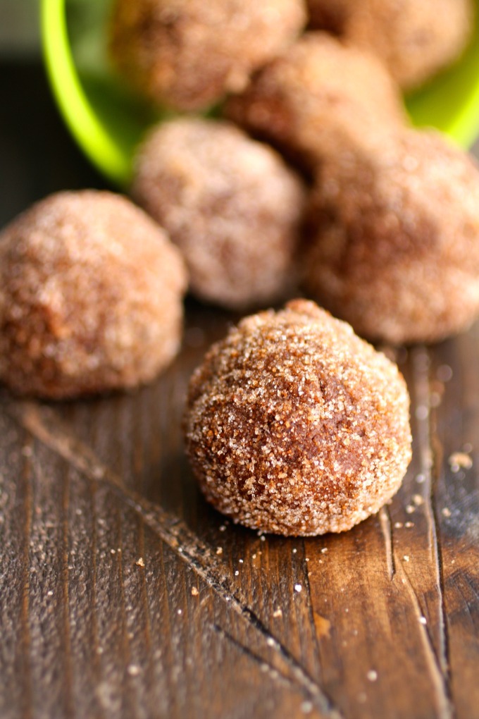 You'll want a few of these Cinnamon-Sugar Coated Chocolate Donut Holes to enjoy! Quite a treat!