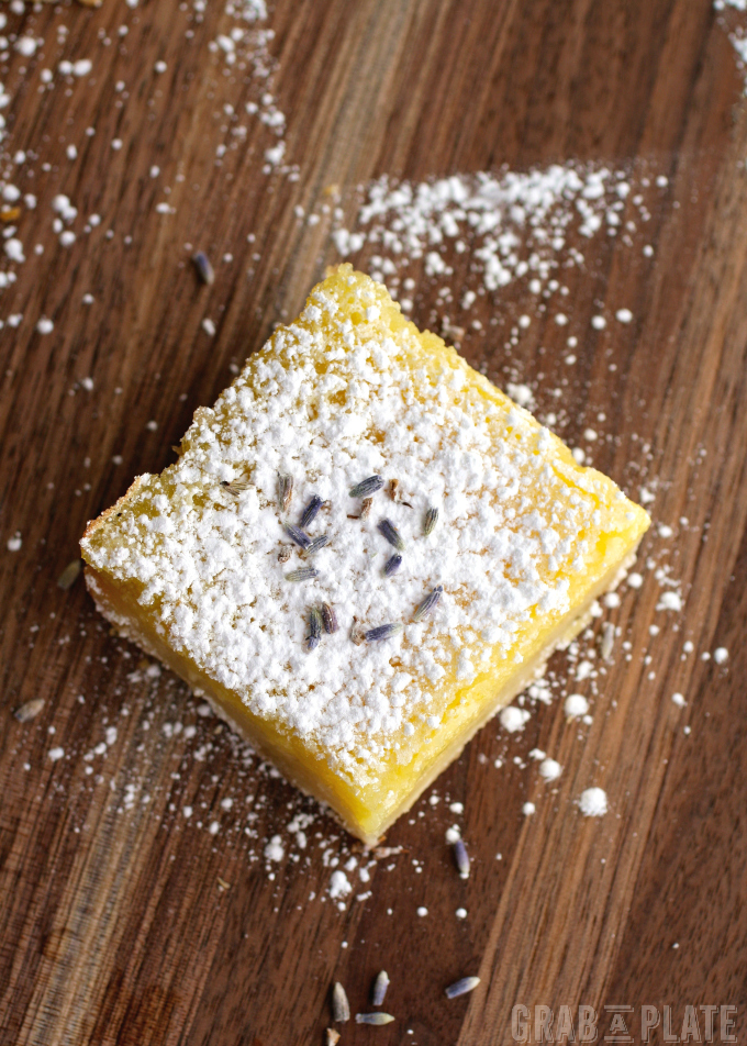 Lemon Squares with Lavender & Limoncello are a citrusy treat!