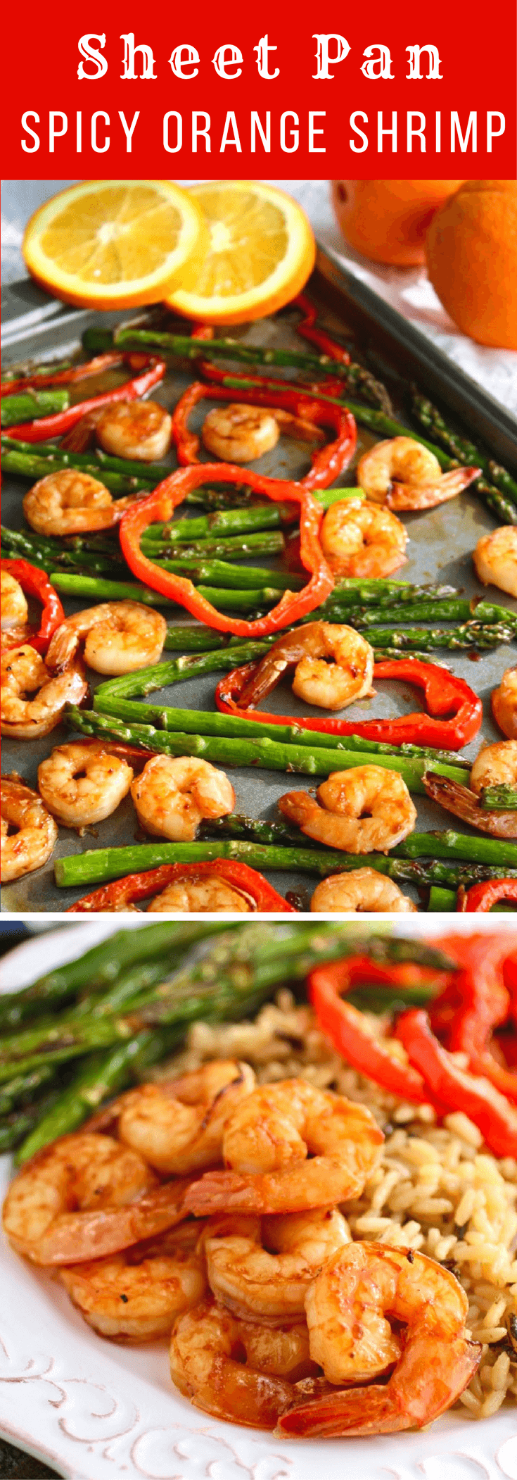 Sheet Pan Spicy Orange Shrimp with Vegetables is a treat for any night of the week. The colors and flavors are fab!