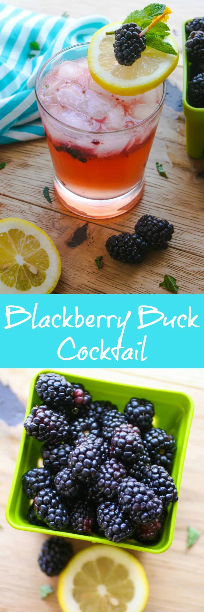Blackberry Buck Cocktail is a tasty summer drink. You'll love the color and flavor!