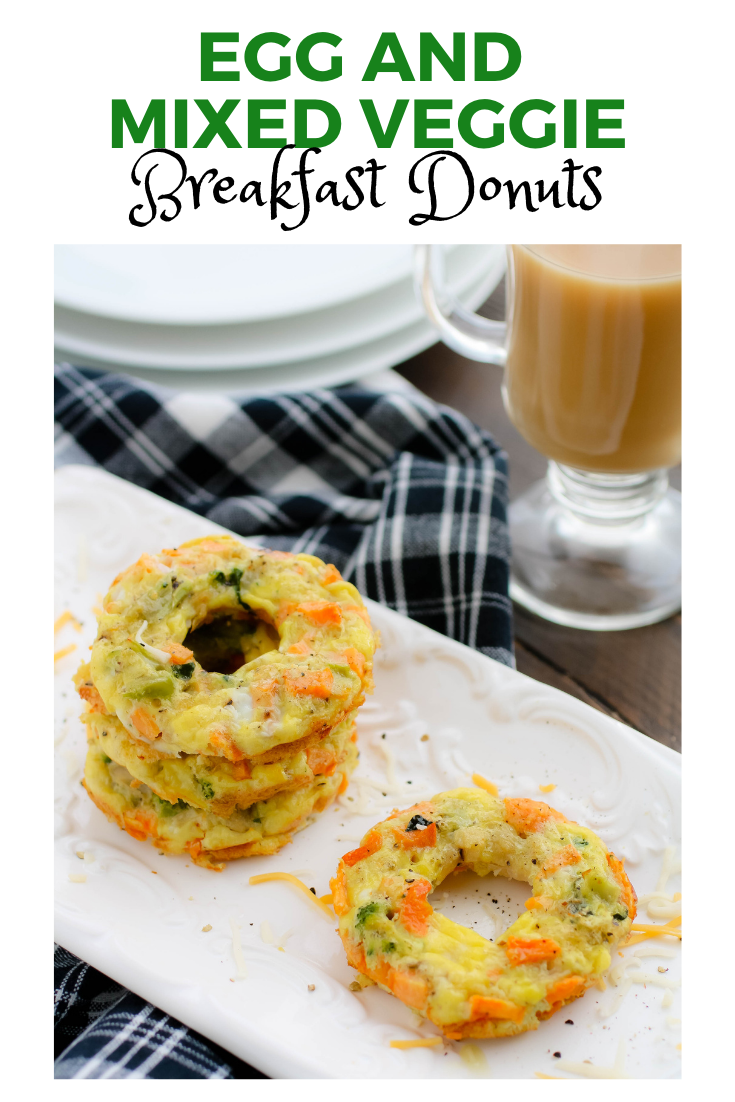 Egg and Mixed Veggie Breakfast Donuts are ideal for breakfast!