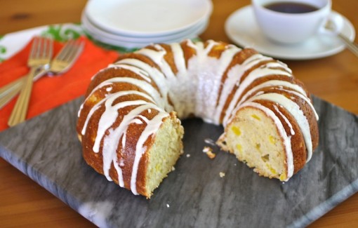 Glazed Mango, Ginger and Chia Seed Cake