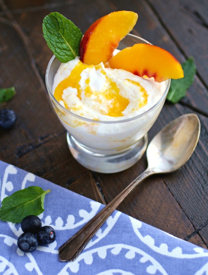 Peach Fool with Bourbon is a delicious and easy-to-make dessert!