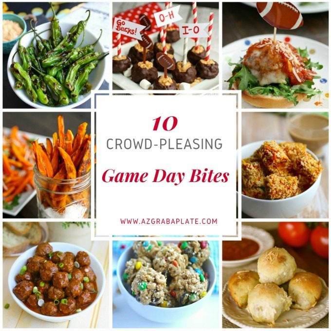 10 Crowd-Pleasing Game Day Bites are perfect for any crowd! Easy to make, easy to eat!
