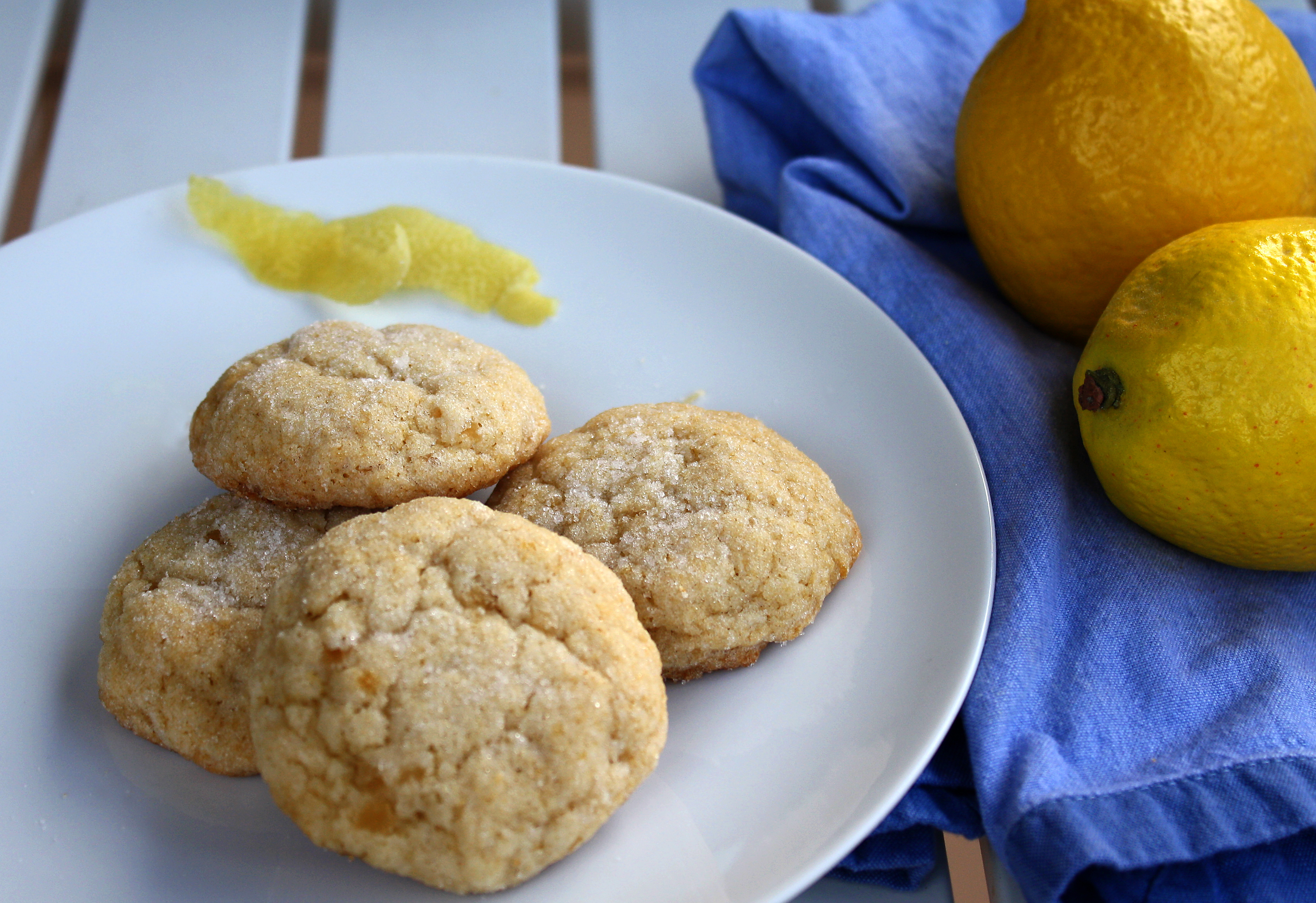 Vegan Sugar Cookies with Lemon
