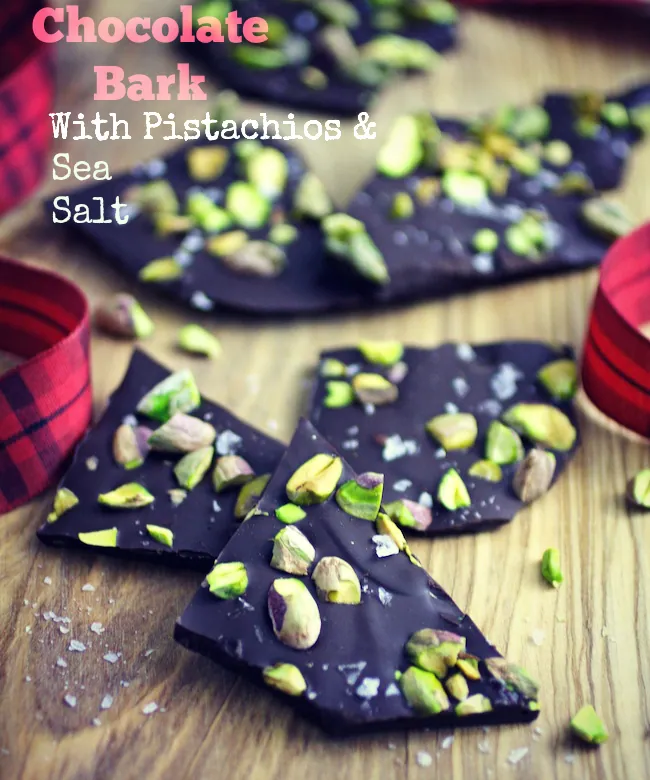 Chocolate Bark with Pistachios and Sea Salt is a delicious and easy-to-make treat. You'll love this candy treat!